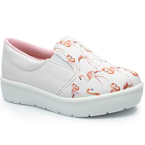 Tenis Iate Slip On Infantil Menina Casual Moda 26 (22, Flamingo)