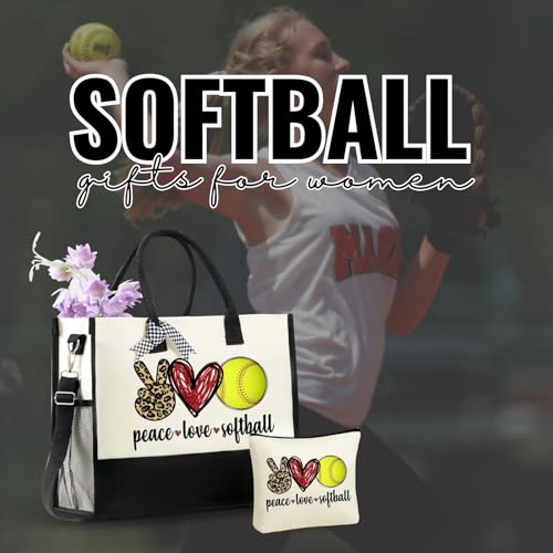 Bolso tote de lona grande para mujer miniatura 3