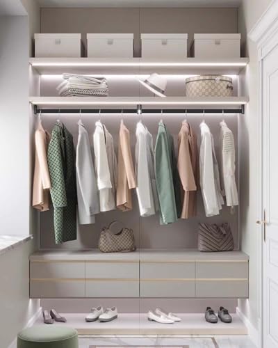 Wardrobe clothing pole ajustable pour organiser votre dressing idéal - 6