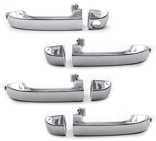 Set Of 4 Otois Front Rear Left Right Exterior Outer Chrome Door Handle 1Set Compatible With Hyundai Veracruz 2007 2015 #TOP5