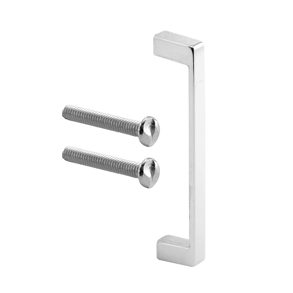 Prime-Line 656-9870 Door Pull, 4 In. Hole Centers, Zamak (Cast Construction), Chrome Plated (Single Pack)