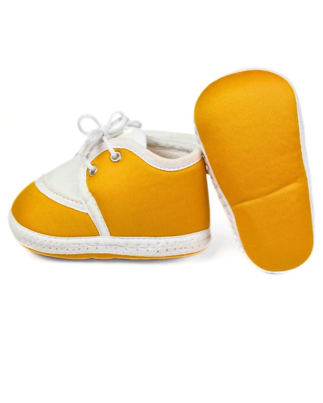 Image of Neska Moda 6 To 12 Months Baby Boys & Baby Girls Cotton Lace Booties