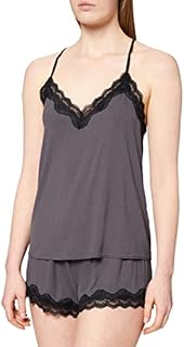 Iris & Lilly Women's Cami Rib Pyjama Set