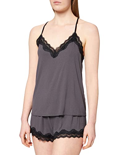 Preisvergleich Produktbild Iris & Lilly AMZ20SSBT09 Pyjama-Sets, Verwaschenes Kohlegrau, L