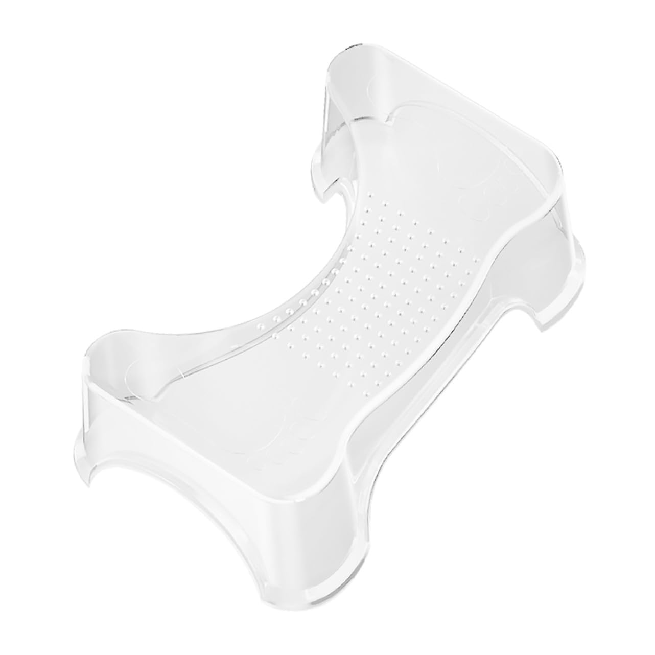 Sgabello per Wc Trasparente Antiscivolo Multifunzione Sgabello Bagno Elevato per Indipendenza e Allenamento Vasino Pedana per Toilette per Uso Quotidiano