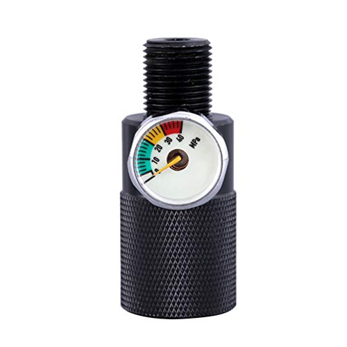 ULTECHNOVO Barometer Luminous Digital Display Pressure Valve Measuring Tool 8mm Quick Male M10 Internal Thread/M18 External Thread