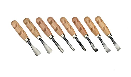 SUNREEK Wood Sculpture Carving Chisel Tool Set DIY Art Craft(8 Pcs) - Image 3