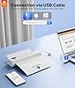 Rongta Portable Printers Wireless for Travel,Thermal Inkless Printer for School/Office/Home Use, Support 8.5x11 US Letter&A4 Thermal Paper, Compatible with Android,iOS & Laptop (White)
