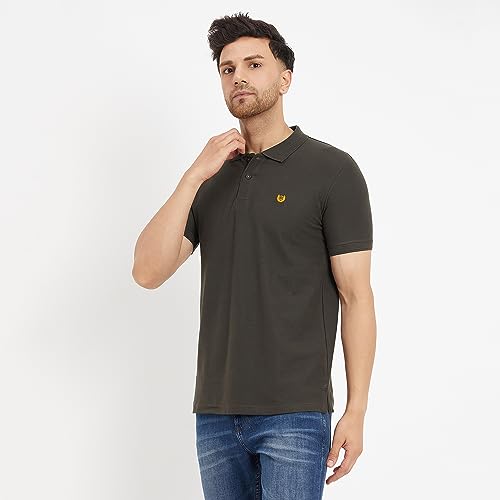 Image of Duke Stardust Men Half Sleeve Cotton T-Shirt (SD51 Military M)