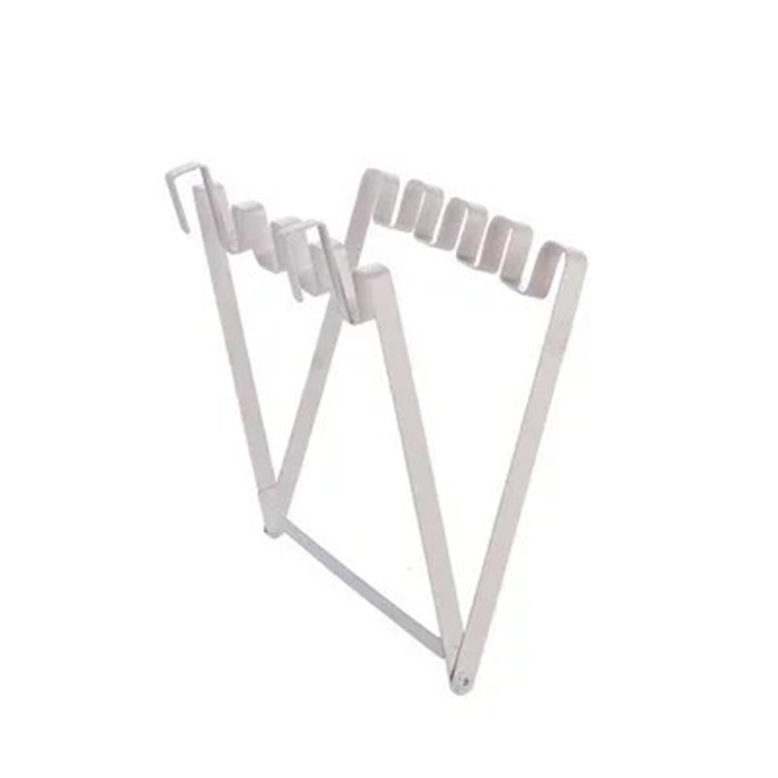 Irfhdcx White Foldable Garbage Bag Hanging Rack For Kitchen