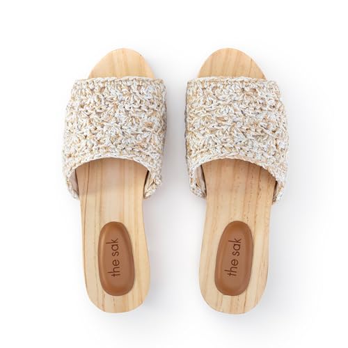 Image of The Sak Ella Clog Sandal in Crochet, Slip On Shoe
