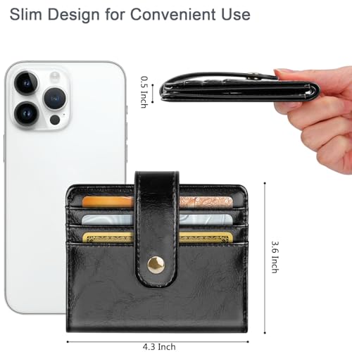 Image of Small Wallets for Women Slim Minimalist Bifold Credit Card Holder