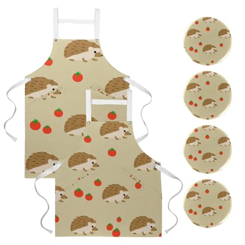 Tablier de cuisine lot de 2 avec broches pour restaurant bar et nettoyage de la maison