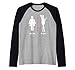 Cuchillo de película de terror de miedo Tu esposa Mi esposa Camiseta Manga Raglan
