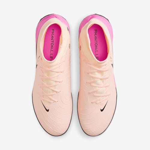 Nike Phantom Luna 2 Academy TF High-Top Soccer Shoes (FJ2566-800, Crimson Tint/Pink Blast/Black)4