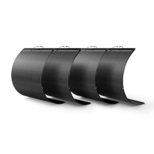 Callsun 400W Flexible Solar Panel System (4x100W), All-Black ETFE Array, 23% Efficiency High-Power...