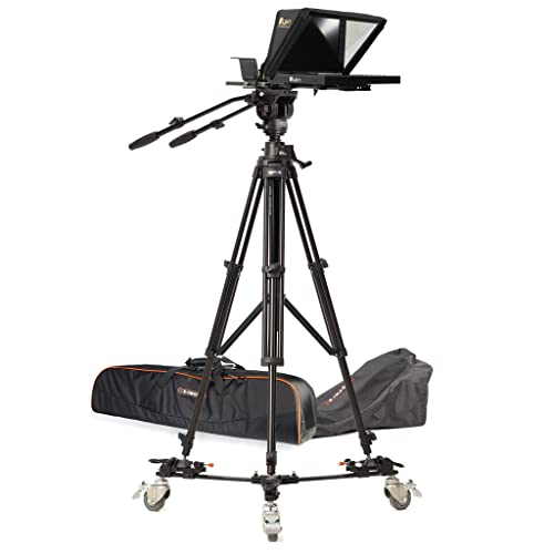 Ikan PT4200-PEDESTAL 12-Inch Teleprompter with Pedestal and Dolly Turnkey