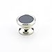 Schaub 20-PN-SG Kingsway Collection 1-1/4" dia. Round Knob - Polished Nickel, Slate Grey Glass Inlay