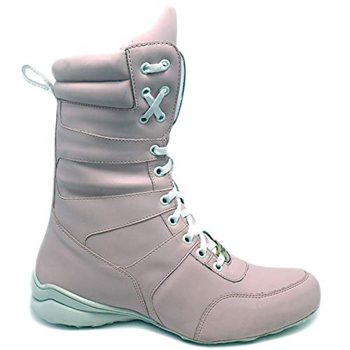 Bota Fitness Feminina Treino Academia Crossfit Lançamento Cor:Rosa;Tamanho:36