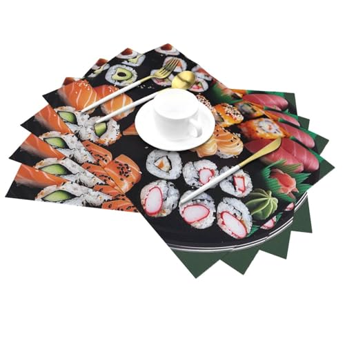 Set de table Sushi en PVC chic et lavable pour sublimer vos repas
