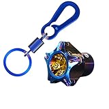 General Motorcycle Keychain, Titanium Alloy Motorcycle Modified Key Cover, CNC Modified Burnt Key Head with Key Chain, Motor Key Head Cover Colorful Lock Moulding for Motorbikes Scooters Accessories-2