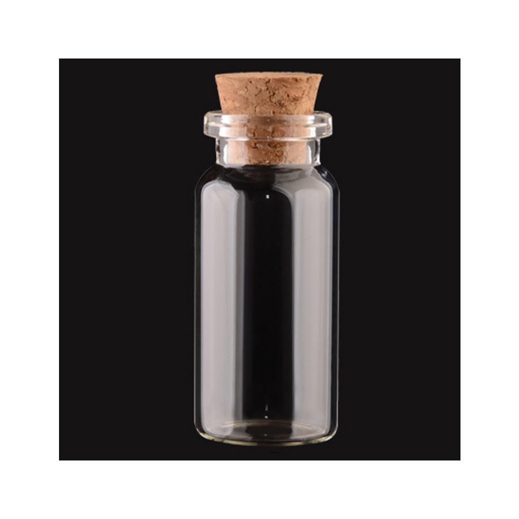 WOVEBIUS Glass Bottles Lightweight Gifts Cork Stopper Adornments Mini Wishing Bottle DIY Vials Ornaments Holiday Party 22 * 50 * 12.5