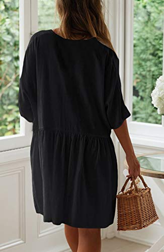 Wander Agio Beach Swimsuit for Women Sleeve Coverups Bikini Cover Up Shirt Button Pocket Down Skirt2