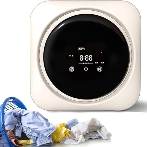 Portable Clothes Washing Machines Wall Mounted Mini Washing Machine Portable Fully Automatic Front Drum Washing Machine Washing Capacity 0.3kg for Dormitory Travel Washing