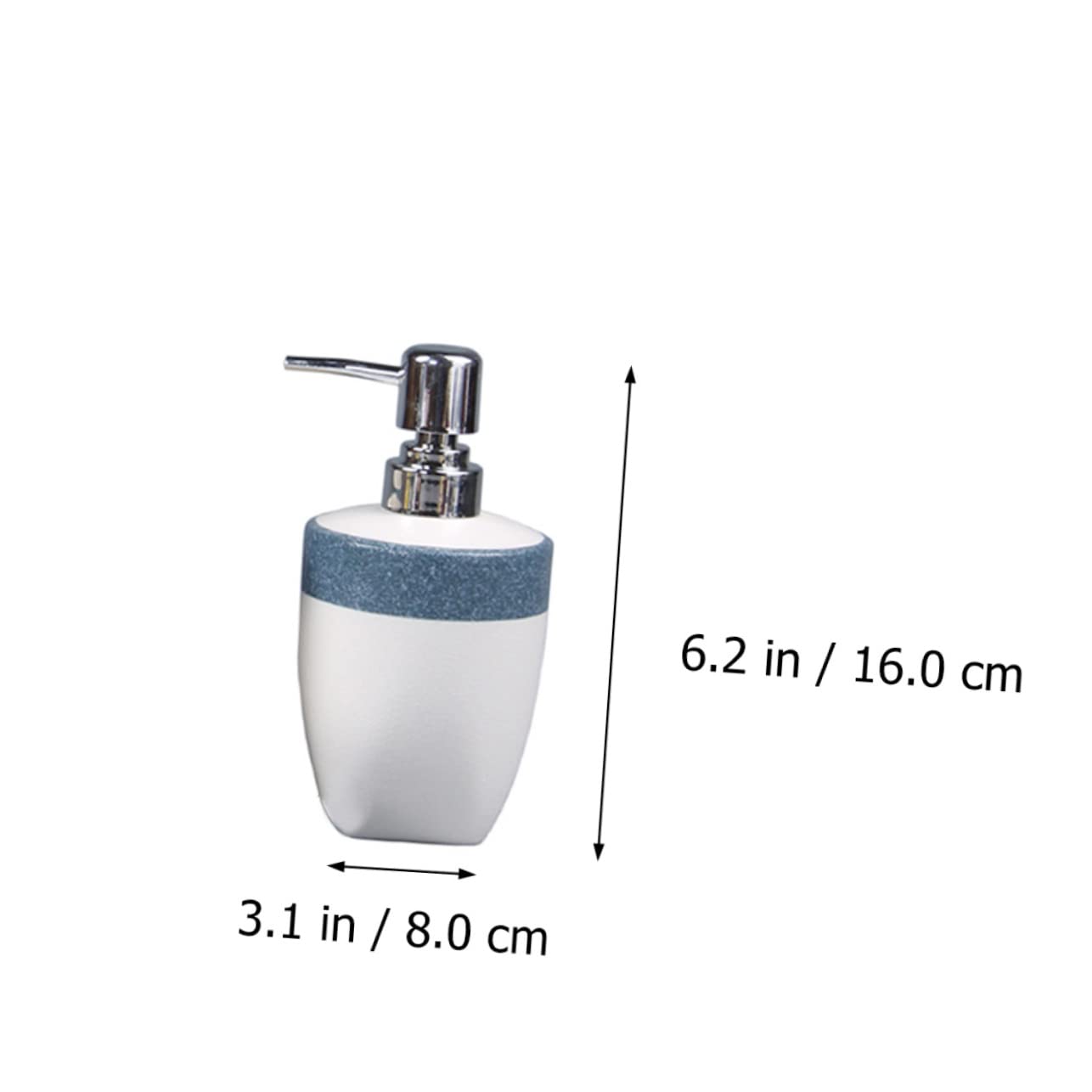 Juego de Accesorios de Baño Diseño Antideslizante de Cerámica Esmaltada Azul Incluye Estante para Jabón y Porta Cepillos, Adecuado para Baño de Hotel o Casa