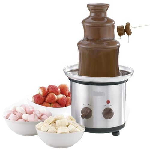 Máquina de fuente de chocolate, máquina de fondue de fusión de 4 niveles con base de olla de fusión en caliente para fiestas y banquetes