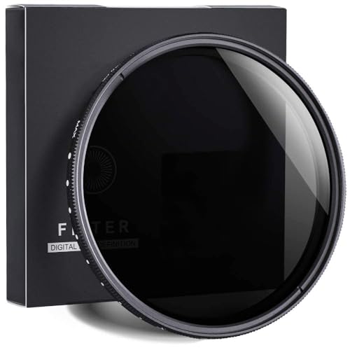Image of FND Variable ND Filter Compatible with Nikon AF Zoom-70-300 mm f /4-5.6G Lens- Photomaa Series Neutral Density Adjustable ND2-ND400 Filter Size 62MM