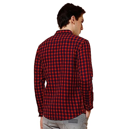Image of Wrangler Men's Checkered Blue Shirt
