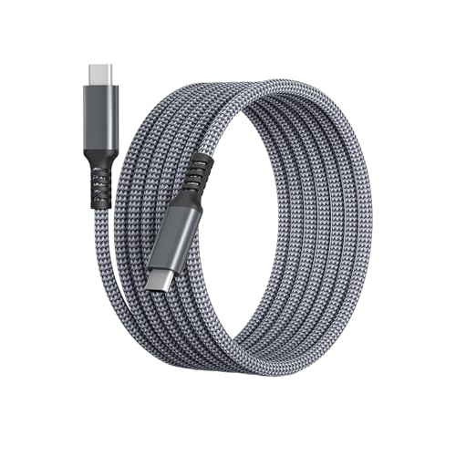 Image of Verilux 10Ft /3M Type C to Type C Cable, 100W /5A type c cable fast charging, 480Mbps Data Sync data cable c type, Braided Nylon USB C to USB C Cable for iPhone 16 /15, Galaxy S24 /S23, MacBook