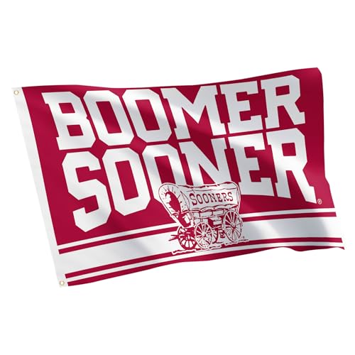 Desert Cactus University of Oklahoma UO Flag - 3 x 5 Feet Sooners Banner Indoor/Outdoor Durable Fabric 100% Polyester Design (Style H)