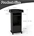 Podium Stand Portable,Mobile Wood Pulpit Podium Hostess Stand Reception Desk with Adjustable Shelf and Lockable Wheels for Churches Conference School
