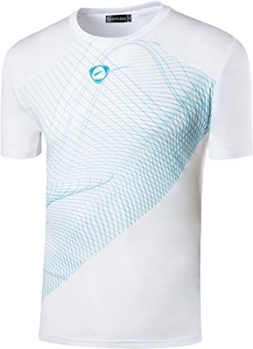 Sportides Big Boy's Quick Dry Active Sport Short Sleeve Breathable Tshirts T-Shirts Tees Tops LBS703 White XL