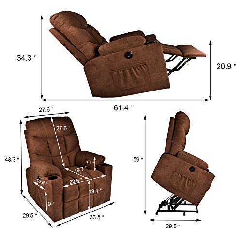 Buy Power Lift Recliner Chair with Massage and Heat, Electric Recliners