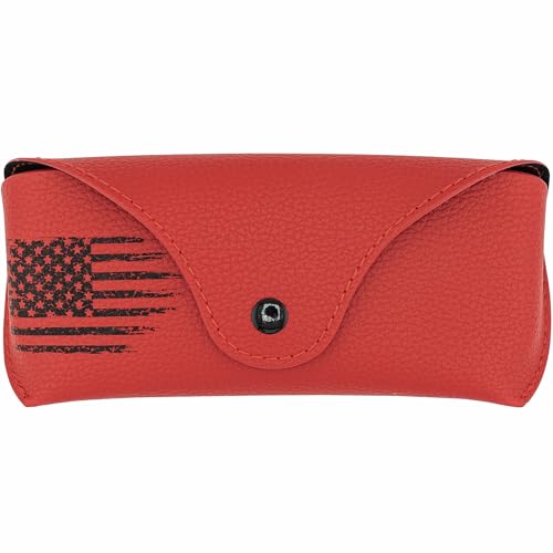 Image of Leather Glasses Case - Slim Glasses Case for Men and Women - Portable Sunglasses Case
