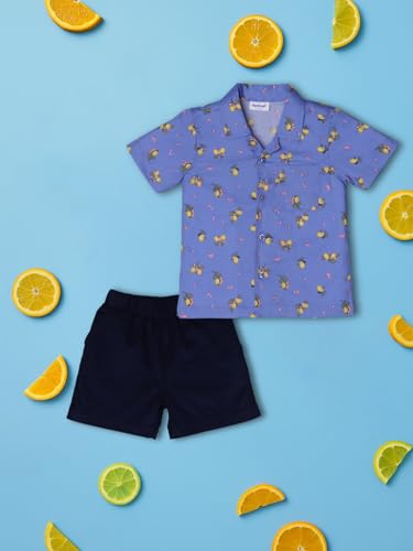 Image of Nautinati Boys Printed Shirt & Short Clothing Set Combo | Age 0-3 Years