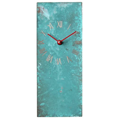 12-inch Turquoise Copper Wall Clock