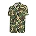 JBYJBX Green Military Camo Print Polo Shirts Breathable Comfortable Men's Short Sleeve Summer Fathers Day More