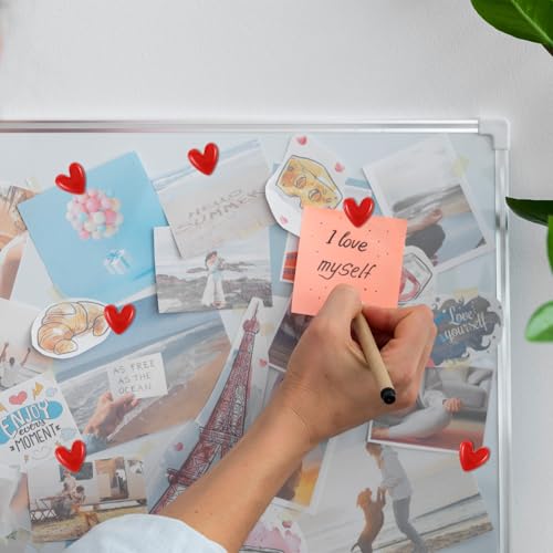 12 Imánes para Refrigerador en Corazón Rojo miniatura 7