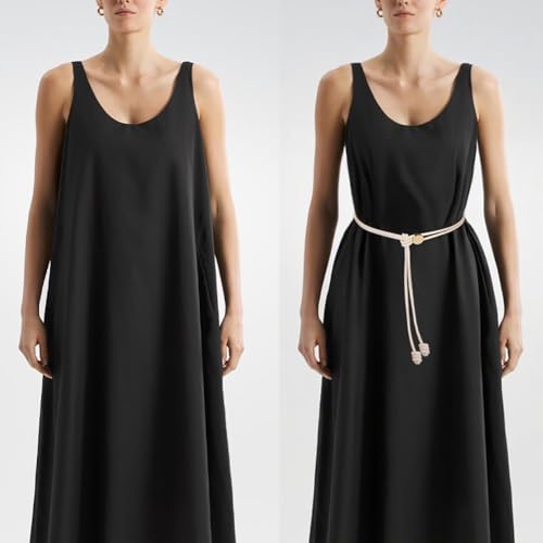 Women Skinny Belts Thin PU Leather Knotted Waist Belt for Dresses2