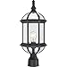 NUVO 60/4976 One Light Outdoor Post Mount, 19.25 x 8-Inches, Black