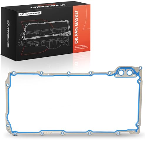 A-Premium 4.8L 5.3L 5.7L 6.0L 6.2L Engine Oil Pan Gasket Set Compatible with Chevy Silverado 1500 2500 3500 Tahoe Express Suburban & GMC Sierra Yukon & Cadillac Escalade & Buick LaCrosse & More