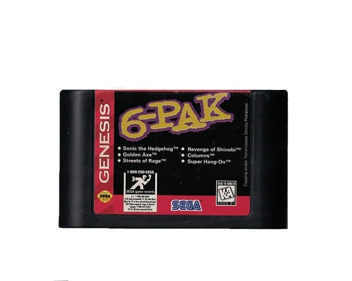 Sega Genesis 6-Pak (Renewed) - Sega Genesis - Very Good - Used Game