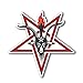 whmyz Adesivo per Auto Pentagramma Simbolo Adesivo Satana Testa di Capra Adesivo per Auto Paraurti Deposito Decal
