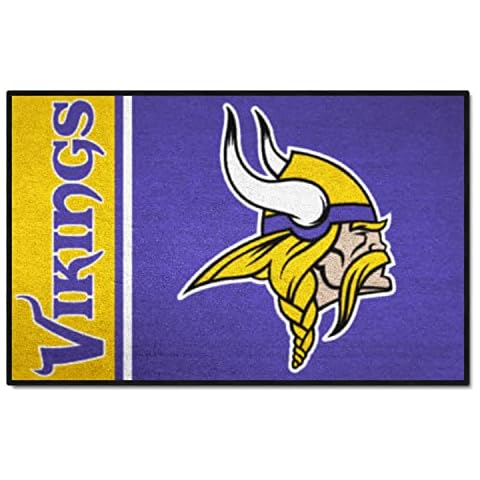 FANMATS 8248 NFL Minnesota Vikings Nylon Face Starter Rug,19"x30" Cover