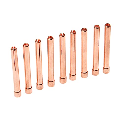 Image of 10PCS 3 /32 inch(2.4mm) TIG Collet Tips & Bodies Kit | Replacement for WP17-26 TIG Torch Series