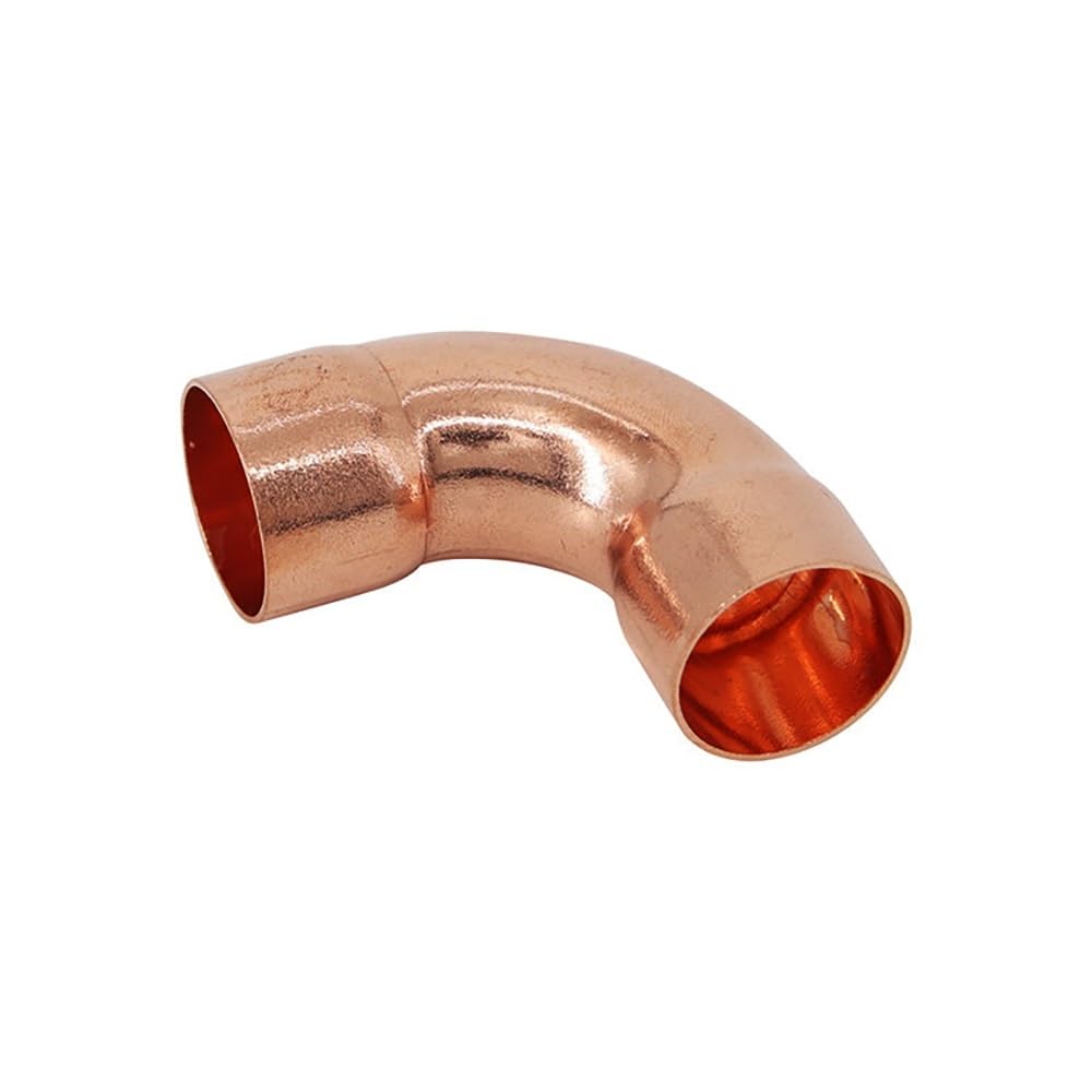 Złącze Rurowe Miedziane Big R Z Równym Kolanem I Podwójnym Gniazdem (10mm-80mm ID) Do Chłodzenia AC, 1 Sztuka (odporne Na Korozję)(80mmx2.5mm)
